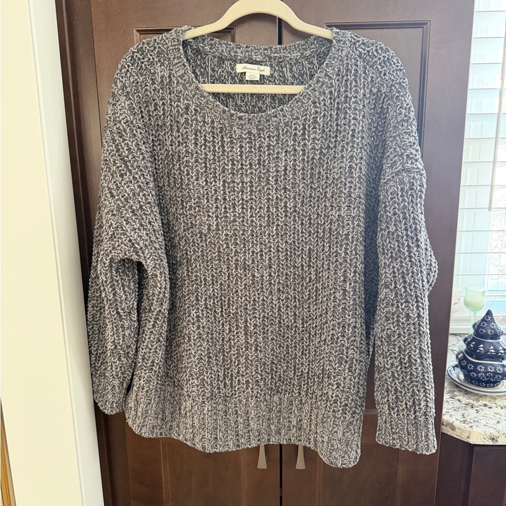 American Eagle Outfitters Charcoal Knit Sweater